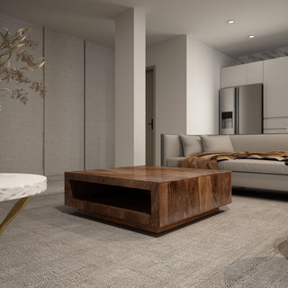 Low Profile Coffee Table - Brown