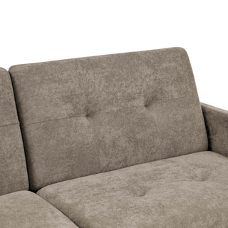 Easy Convert Futon Sofa With Tufted Back And Seat
