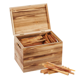 15 Lbs Fatwood Fire Starter Sticks With Box, 100% Natural Kindling Wood, Pine Firewood Firestarter For Campfire, Stove, Fireplace, Bonfires, Grill - Natural