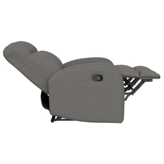 Manual Reclining Loveseat With Dual Seating Support For Living Room