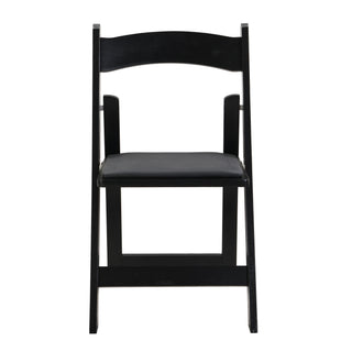 Solid Wood Upholstered Folding Chair Set, Dining Room (Set of 4)
