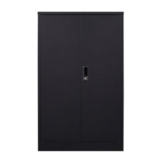 Metal Storage Cabinet With Locking Doors And Adjustable Shelf, Folding Filing Storage Cabinet, Folding Storage Locker Cabinet For Home Office, School, Garage