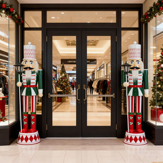 Classic Nutcracker Holiday Decor, Durable Construction - Green / Red / White