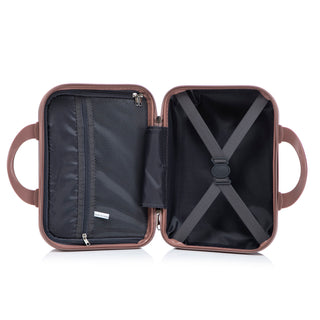 Luggage Set With Cosmetic Case, Combination Lock, Front Opening Design
