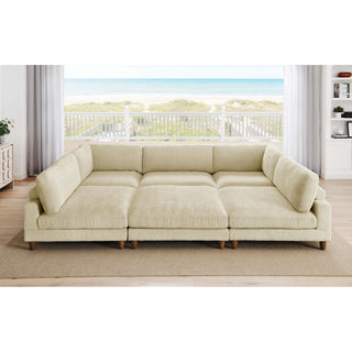 Modern Modular Sectional With Adjustable Back Support