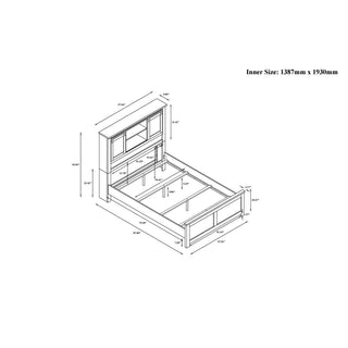 Avery - Bed With Bookcase Headboard