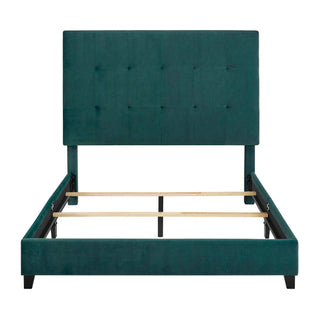 Tufted Upholstered Headboard Platform Bed