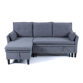 L-Shaped Reversible Chaise Sectional Sofa With Storage