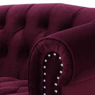 La Rosa - Victorian Chesterfield Loveseat