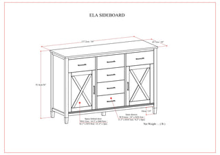 Ela - Sideboard - Smoky Brown