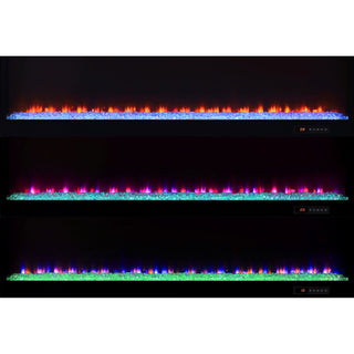 TV Stand Fireplace Console With Bluetooth Speaker