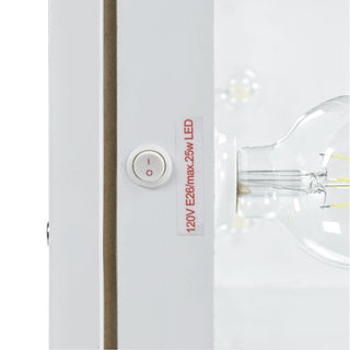 Jacey - Complete Vanity With Lightbulbs - Glossy White