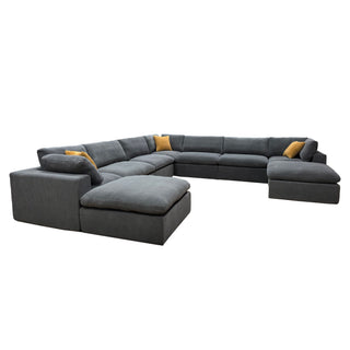 Custom Configuration Modular Sectional & Toss Pillows