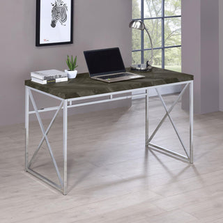 Herringbone - Writing Desk - Gray