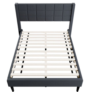 Bed Upholstered Box Design Headboard