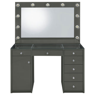 Fern - 7 Drawer Vanity Set With Mirror And Globe Lights
