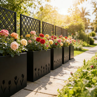 Tall Planter Raised Garden Bed With Trellis