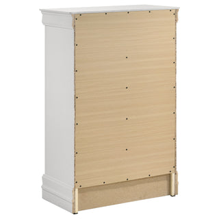 5 Drawer Bedroom Chest - White