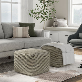 Eastmont - Outdoor / Indoor Pouf - Cream