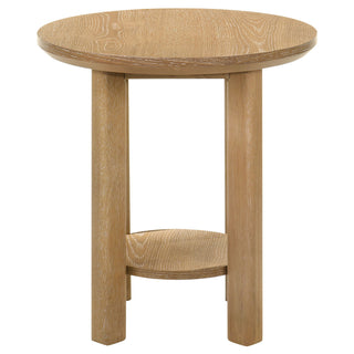 Crispin - Round Table With Lower Shelf
