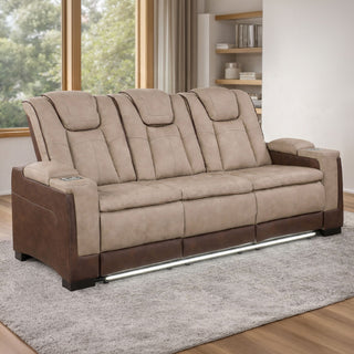 Bruno - Power Reclining Sofa With LED Lighting