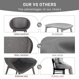 2 Pack Lounge Chair Set & Folding Square Table