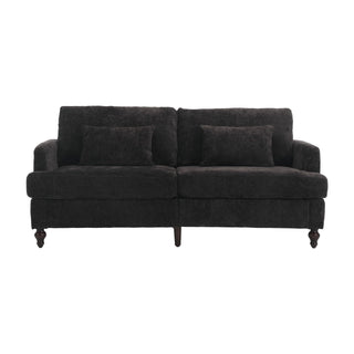 Mid Century Modern Fabric Loveseat Sofa, 2 Seat Upholstered Couch
