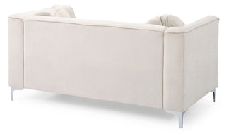 Glam Styled Micro Suede Loveseat