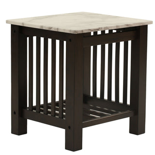 3 Piece Occasional Table Set, 1 Coffee Table And 2 End Tables, Open Storage Design - Walnut