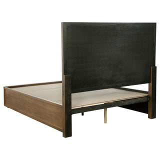 Moraga - 4 Piece Queen Bedroom Set With Fluted Headboard - Ash Brown