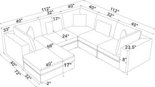 Upholstered Modular Sectional & Custom Configuration