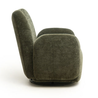360° Swivel Accent Chair For Living Room - Olive Green