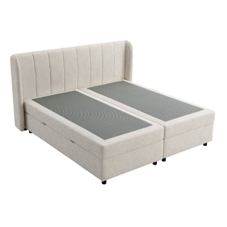Adonia - Eastern King Storage Bed With Mattress Included - Beige