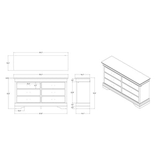 Charlston - 5 Piece Bedroom Set With LED Headboard