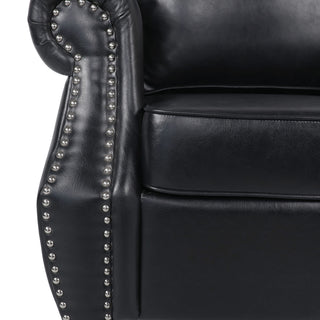 Contemporary Club Chair With Nailhead Trim And Rolled Armrests