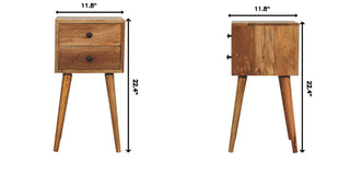 Mini 2 Drawer Nightstand