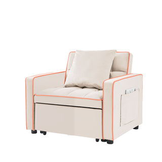 Modern 3 In 1 Sofa Bed Chair, Adjustable Recliner