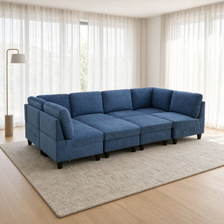 8 Piece Modular U - Shape Sectional Sofa