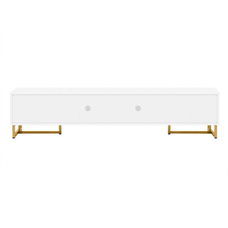 TV Media Console Table, TV Stand With Storage For Living Room - White
