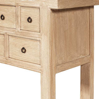 Bellamy Heritage - 11 Drawer Table With Open Base - Brown