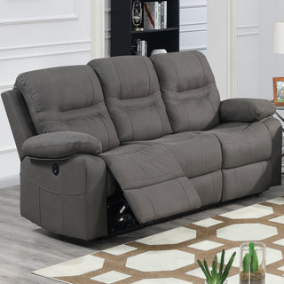 Modern Contemporary Power Reclining Sofa With USB Port