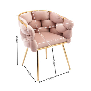 Luxury Modern Simple Leisure Single Sofa Chair Bedroom Lazy Person Household Dresser Stool Manicure Table Back Chair