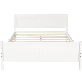 Platform Bed Frame Mattress Foundation Sleigh Bed With Headboard / Footboard / Wood Slat Suppor