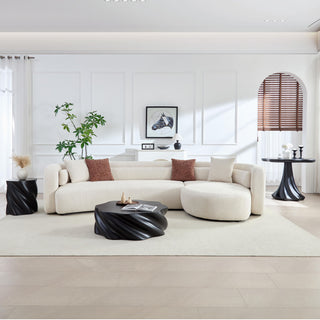 Curved Sectional Sofa, L - Shape Modular Chaise