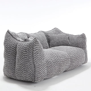 Comfortable Dual Beanbag Chair With High Resilience Foam Core For 2 People
