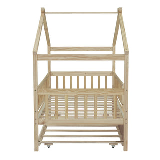 Creativity House Bed With Twin Size Trundle