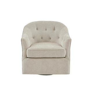 Calvin - Swivel Chair With 360 Degree Rotation - Beige