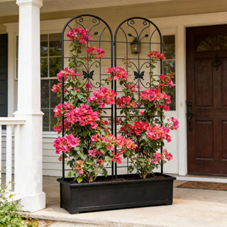 Garden Metal Trellis Rustproof Trellis For Climbing Plants Outdoor Flower Support