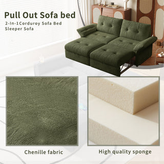 Sofa Bed, 2 In 1 Design For Living Rooms