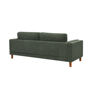 Upholstered Square Arm Sofa - Dark Green